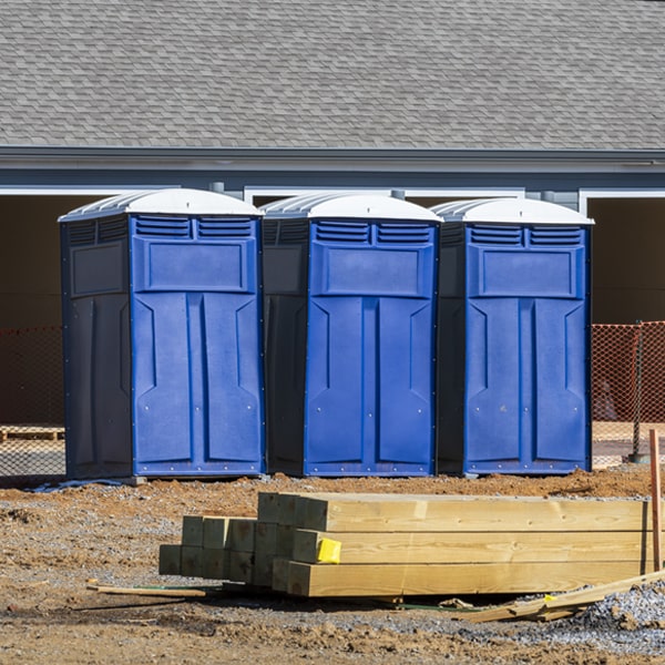 what is the expected delivery and pickup timeframe for the porta potties in Glendale Oregon